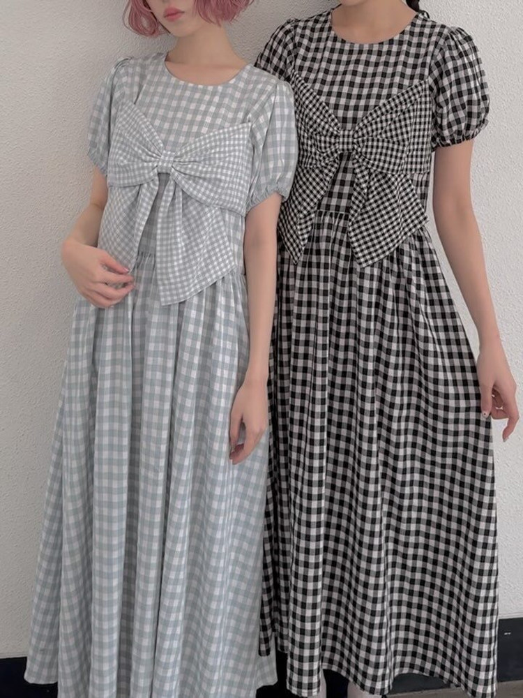 Vestido a Cuadros con Lazo de  - Popular Anime Merchandise reseña y precio
